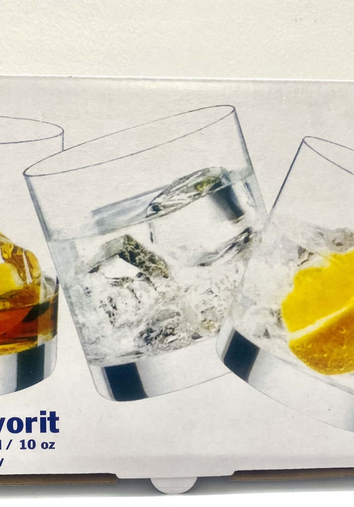 Bộ ly uống whisky mạ vàng họa tiết hoa mai Crystalite 300ml