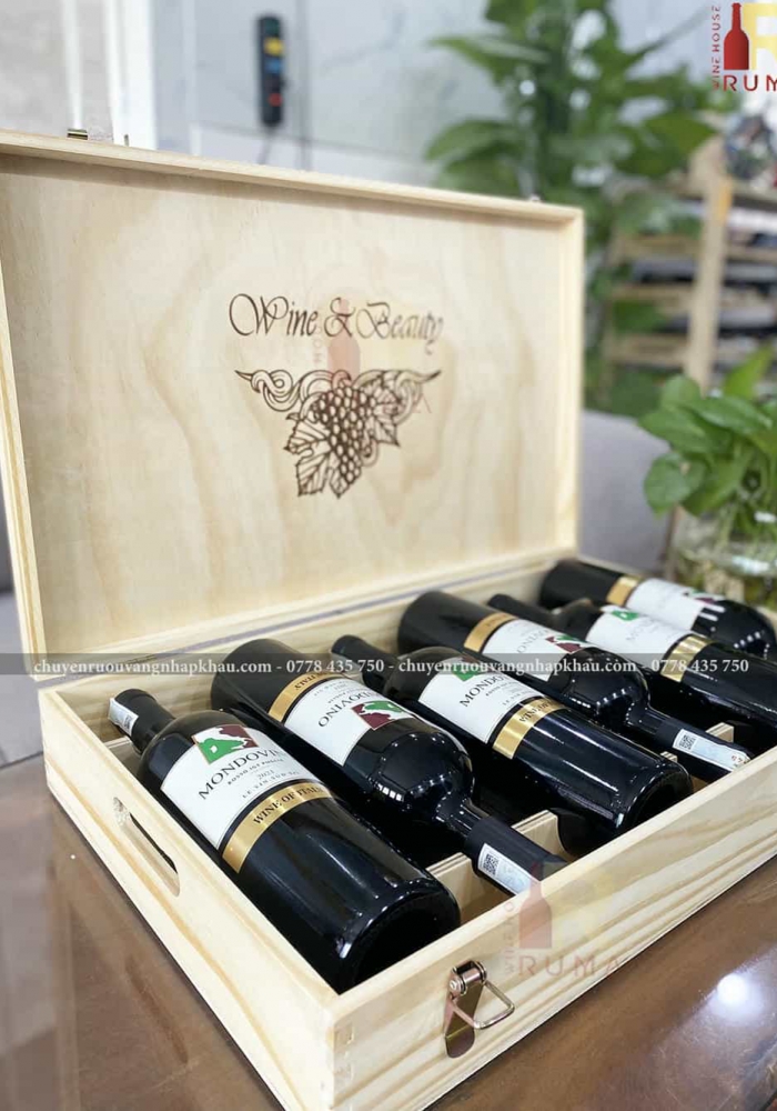 Quà tặng cao cấp 6 chai vang Ý Mondovino Rosso