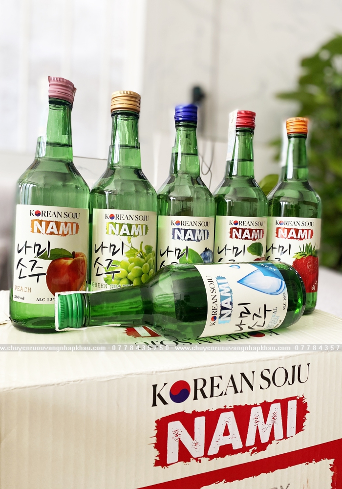 Rượu Soju Hàn Quốc Nami vị nguyên bản 360ml