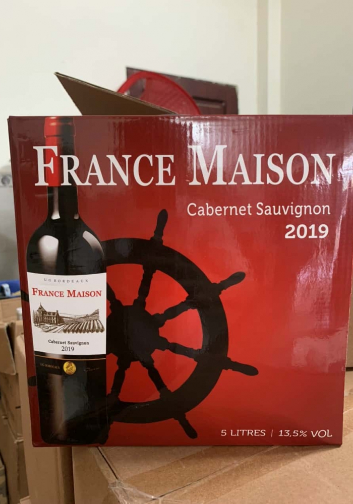 Rượu vang bịch Pháp France Maison 5 lít