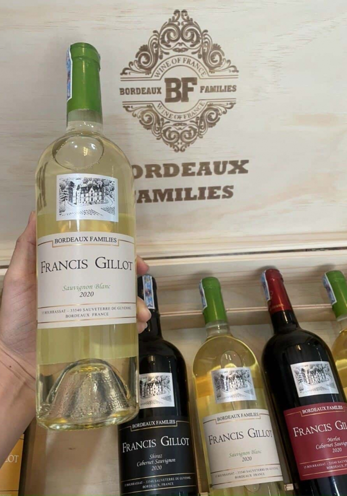 Quà tặng cao cấp 3 chai rượu vang Pháp Francis Gillot