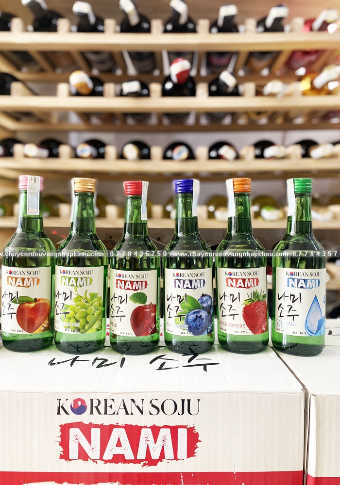 Rượu Soju Hàn Quốc Nami 360ml - 6 hương vị