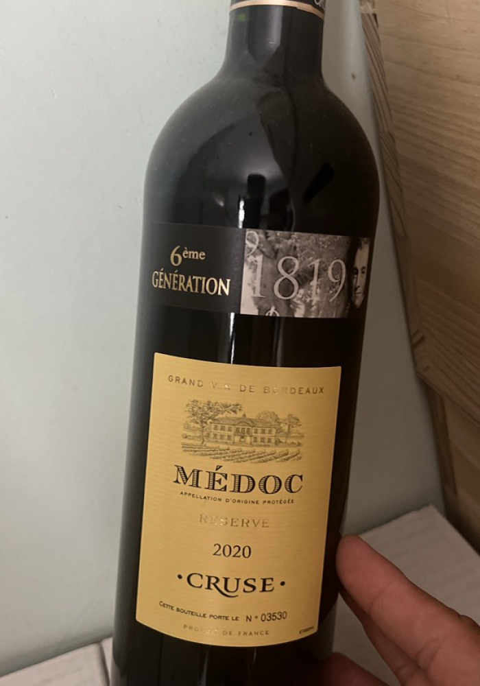 Rượu vang Pháp 1819 Cruse Medoc
