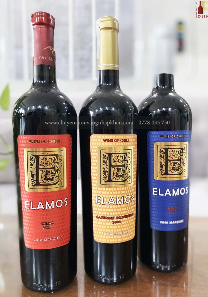 Rượu vang Chile Elamos Merlot (nhãn xanh)