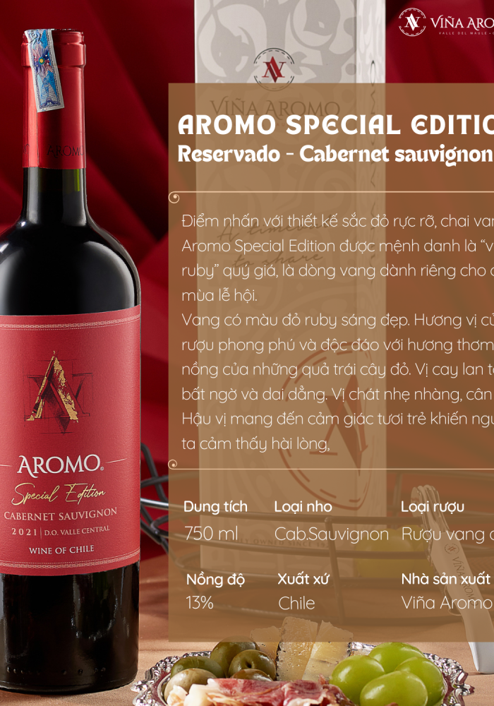 Rượu vang Chile Aromo Special Edition Cabernet Sauvignon