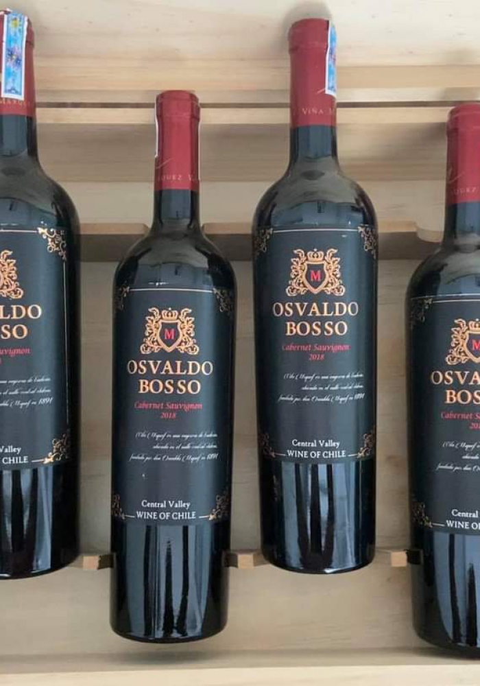 Rượu vang Chile Osvaldo Bosso