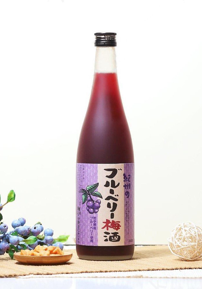 Rượu mơ Nhật Bản Umeshu Nakano Blueberry 720ml [vị việt quất]