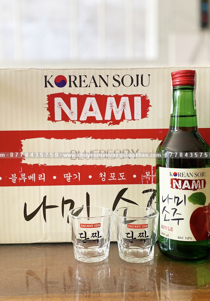 Ly uống rượu Soju Hàn Quốc 60ml