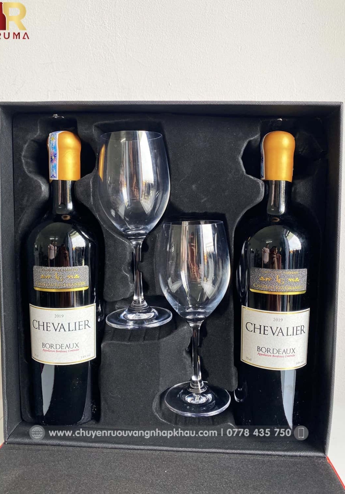 Bộ quà tặng rượu vang tết Chevalier
