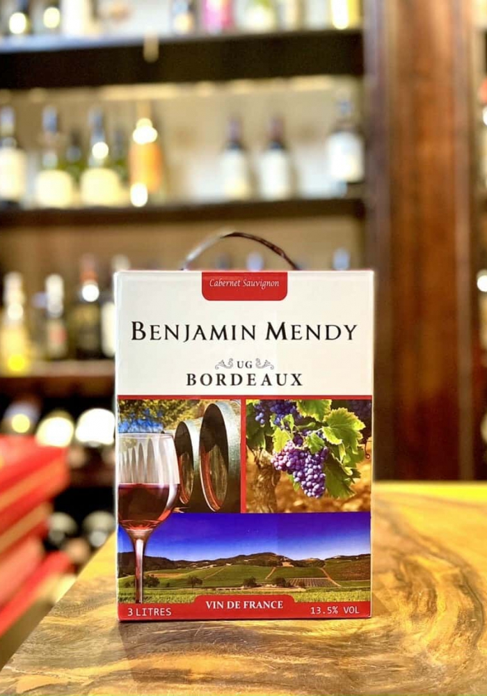 Rượu vang bịch Pháp Benjamin Mendy 3 lít