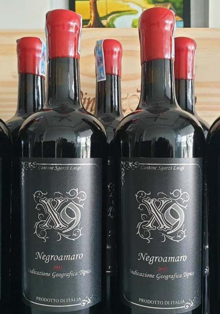 Rượu vang Ý X9 Negroamaro