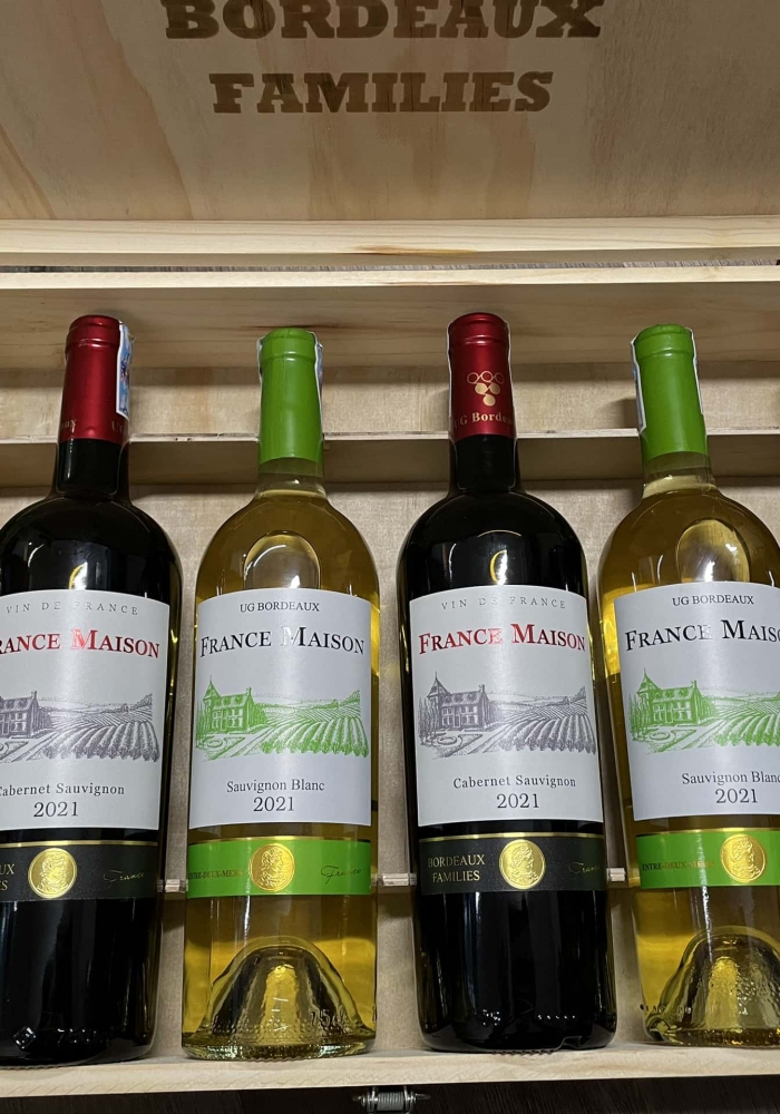 Quà tặng cao cấp 6 chai vang Pháp France Maison
