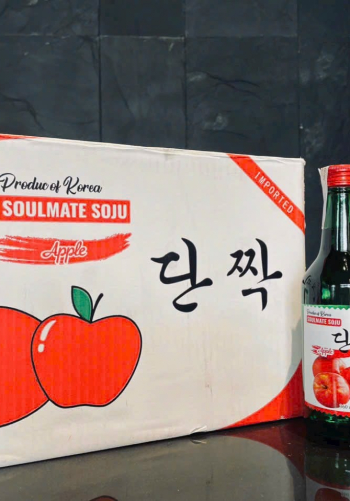 Rượu Soju Hàn Quốc Soulmate Apple 360ml - Hương vị táo