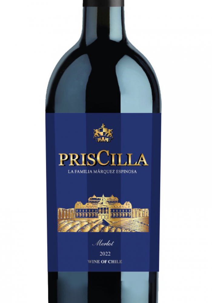 Rượu vang Chile PrisCilla Merlot