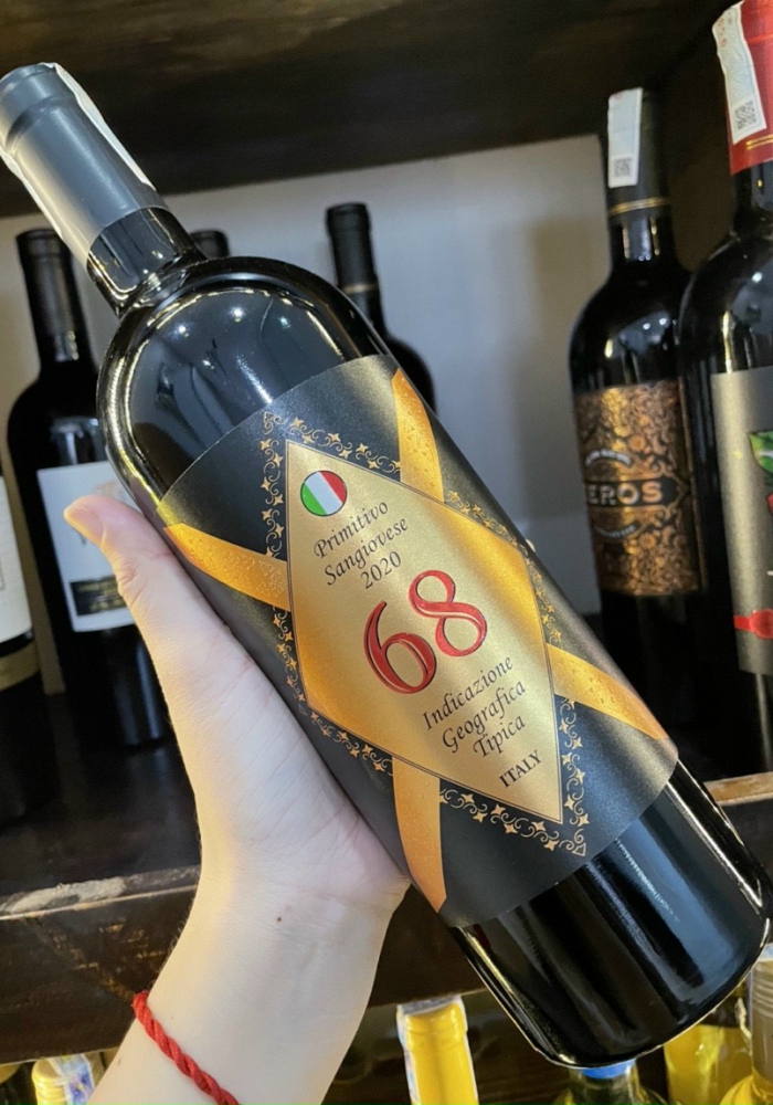 Hộp quà tặng tết rượu vang Ý 68
