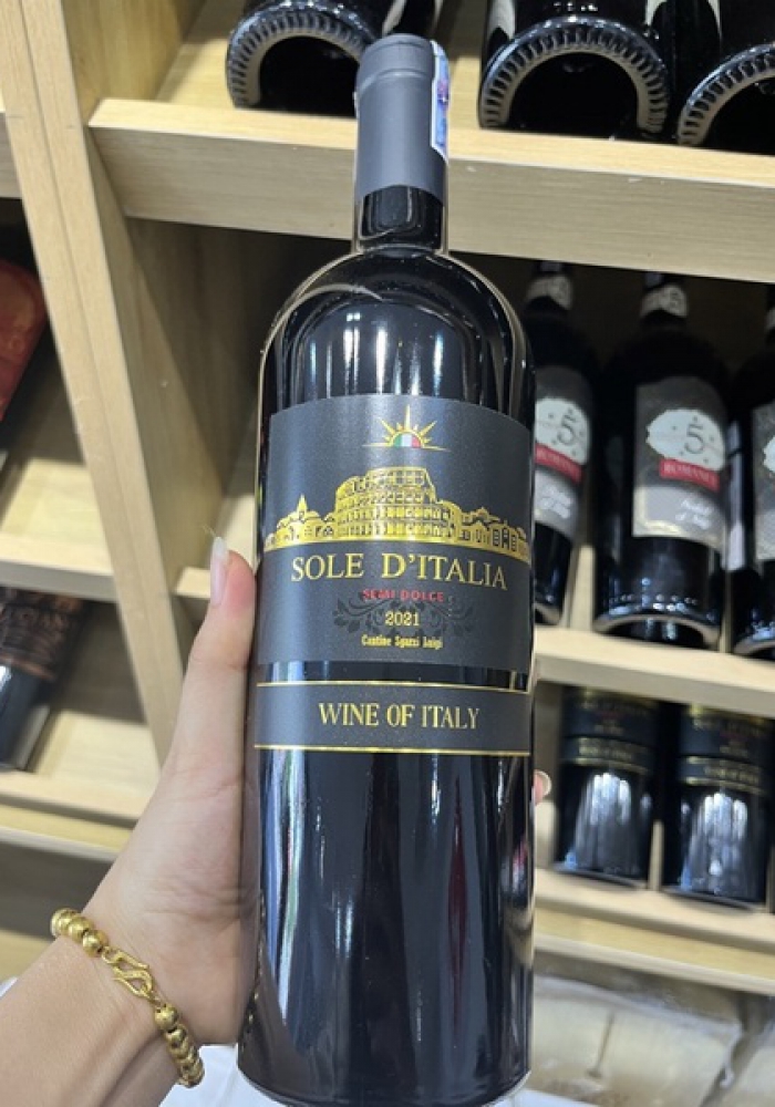 Hộp quà tặng tết rượu vang Ý Sole D'Italia