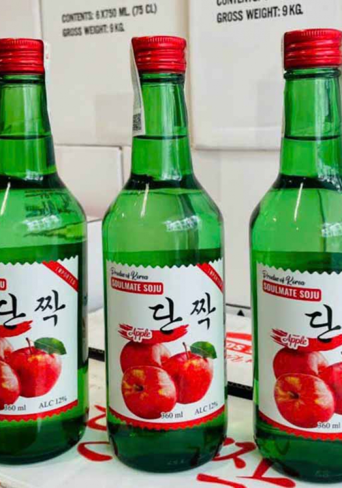 Rượu Soju Hàn Quốc Soulmate Apple 360ml - Hương vị táo