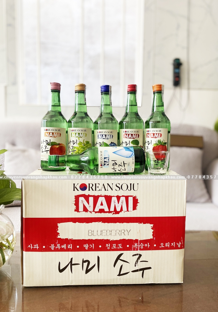 Rượu Soju Hàn Quốc Nami 360ml - 6 hương vị