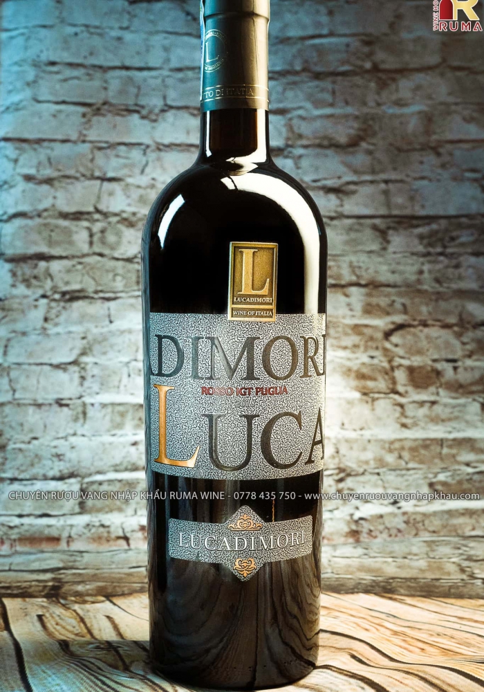 Rượu vang Ý LucaDimori 14 Rosso nhãn đồng