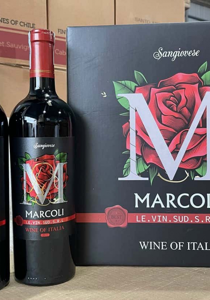 Rượu vang Ý Marcoli hoa hồng