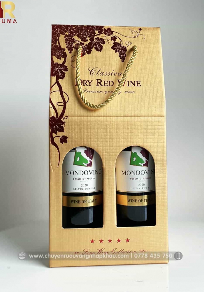 Quà tặng rượu vang giá rẻ Mondovino Rosso