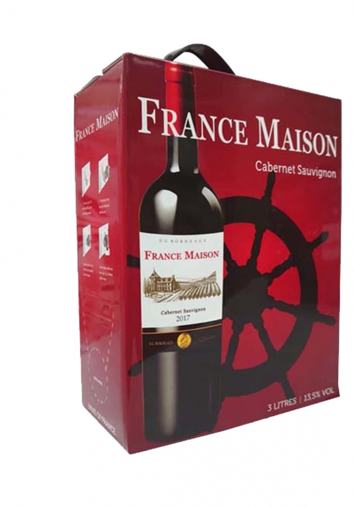 Rượu vang bịch Pháp France Maison 3 lít