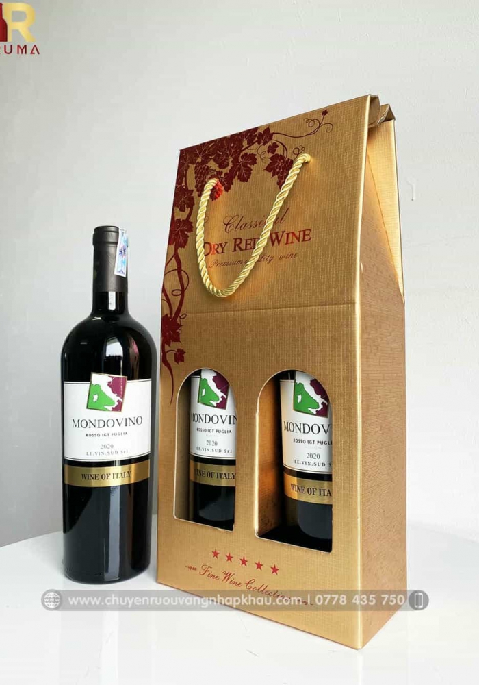 Quà tặng rượu vang giá rẻ Mondovino Rosso