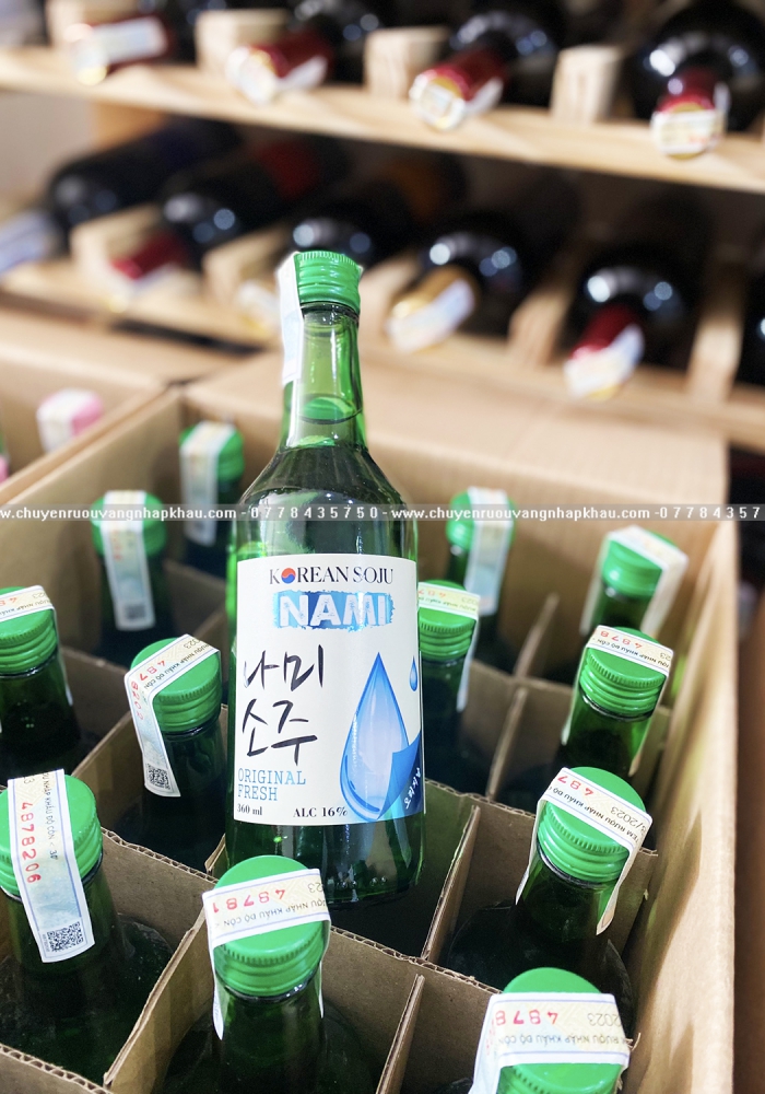 Rượu Soju Hàn Quốc Nami vị nguyên bản 360ml