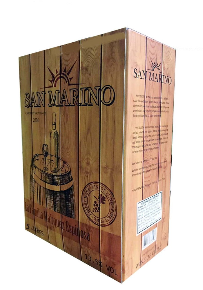 Rượu vang bịch Chile San Marino 5 lít