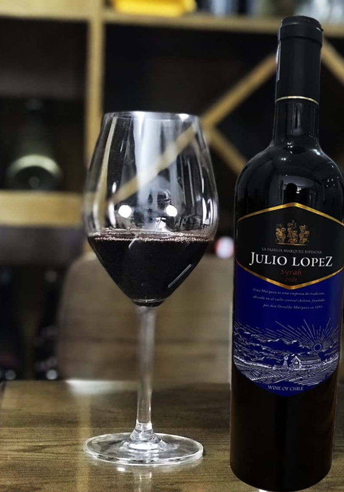 Rượu vang Chile Julio Lopez Syrah