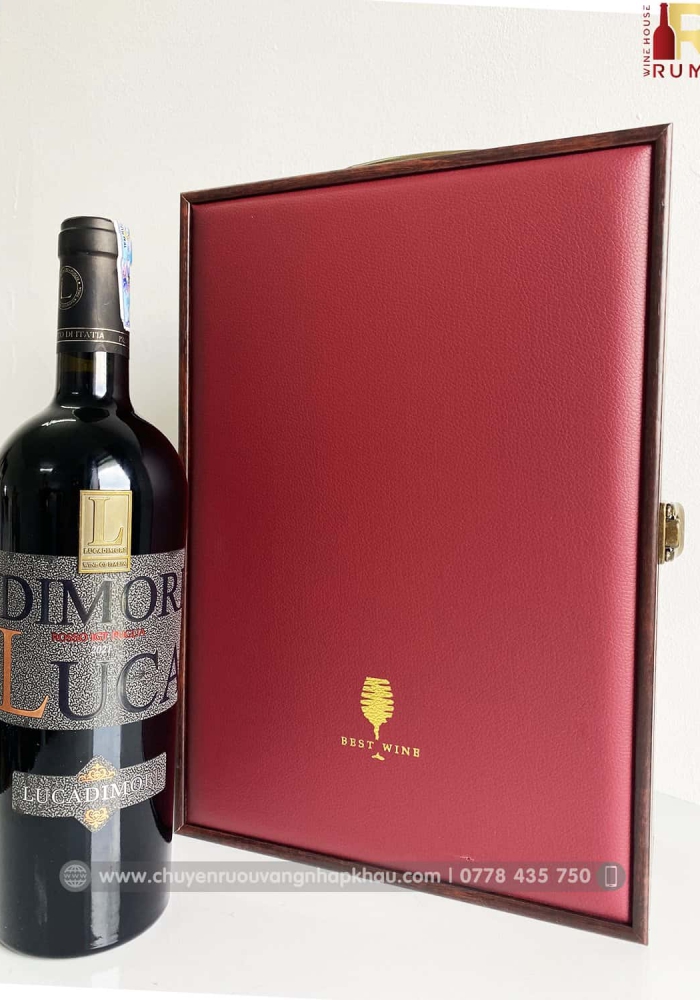 Bộ quà tặng tết 2 chai rượu vang Ý LucaDimori 14