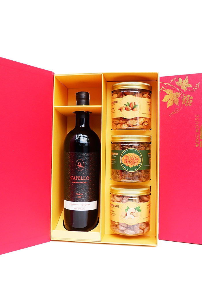 Hộp quà tặng tết rượu vang Ý Capello