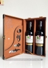Set quà tặng hộp da 2 chai vang Ý Mondovino