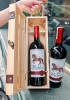 Set quà tặng hộp gỗ rượu vang Úc Batise