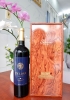 Set quà tặng tết hộp sơn mài 1 chai rượu vang Chile De Lima