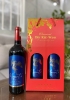 Set quà tặng hộp giấy đỏ 2 chai rượu vang