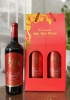 Set quà tặng hộp giấy đỏ 2 chai rượu vang