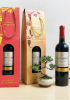 Quà tặng túi giấy ép kim 1 chai vang Santa Cruz