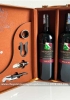 Set quà tặng hộp da 2 chai rượu vang Ý Mondovino Semi kèm bộ phụ kiện