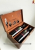 Set quà tặng hộp da 2 chai rượu vang Ý Mondovino Semi kèm bộ phụ kiện
