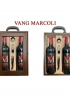 Quà tặng doanh nghiệp 2 chai vang Marcoli hoa hồng HK2