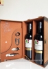 Set quà tặng hộp da 2 chai vang Ý Mondovino