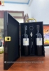 Set quà tặng tết hộp sơn mài 2 chai rượu vang Ý 1933 Rosso