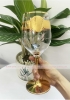 Bộ 6 ly uống rượu vang Rona mạ vàng 24k hoạ tiết Versace 450ml