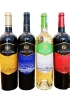 Bộ quà tặng tết hộp gỗ mặt da 1 chai rượu vang Chile Julio Lopez