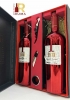 Hộp đựng 2 chai rượu vang kèm bộ phụ kiện + túi giấy