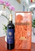 Set quà tặng tết hộp sơn mài 1 chai rượu vang Chile De Lima