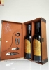 Set quà tặng hộp da 2 chai rượu vang Ý Tolucci 17 kèm bộ phụ kiện