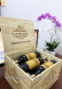 Quà tặng hộp gỗ 6 chai rượu vang Pháp Chales Gary nhãn vàng