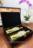 Set quà tặng tết hộp sơn mài 2 chai rượu vang Ý 1933 Topaz